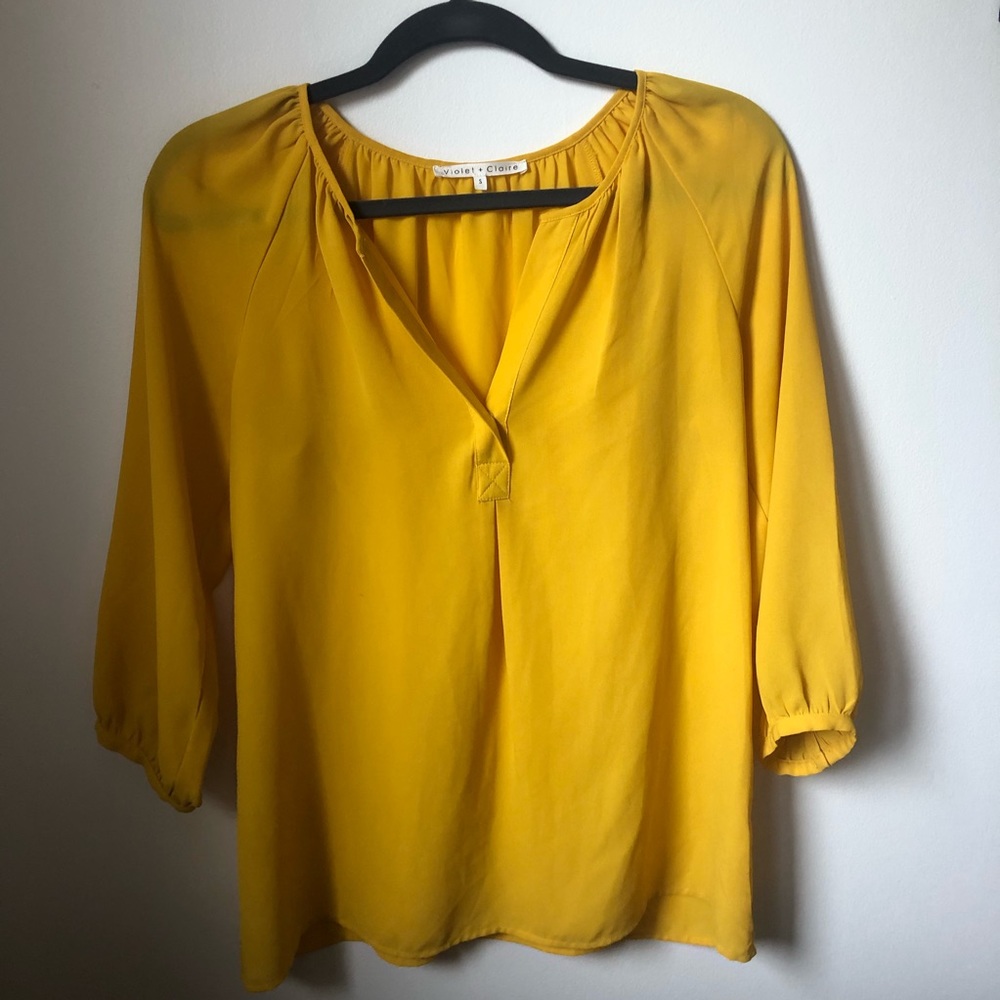 Yellow blouse